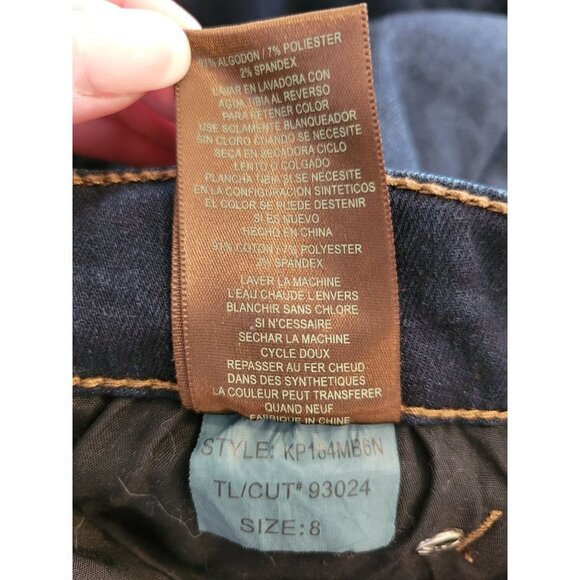 Kut from the Kloth Mia Toothpick Skinny Jeans Dark Wash 8 - Picture 10 of 11